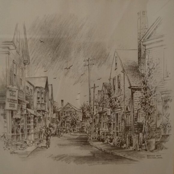 Framed Set of Print Drawings by P Sigal and Jas F Murray - Picture 4 of 15